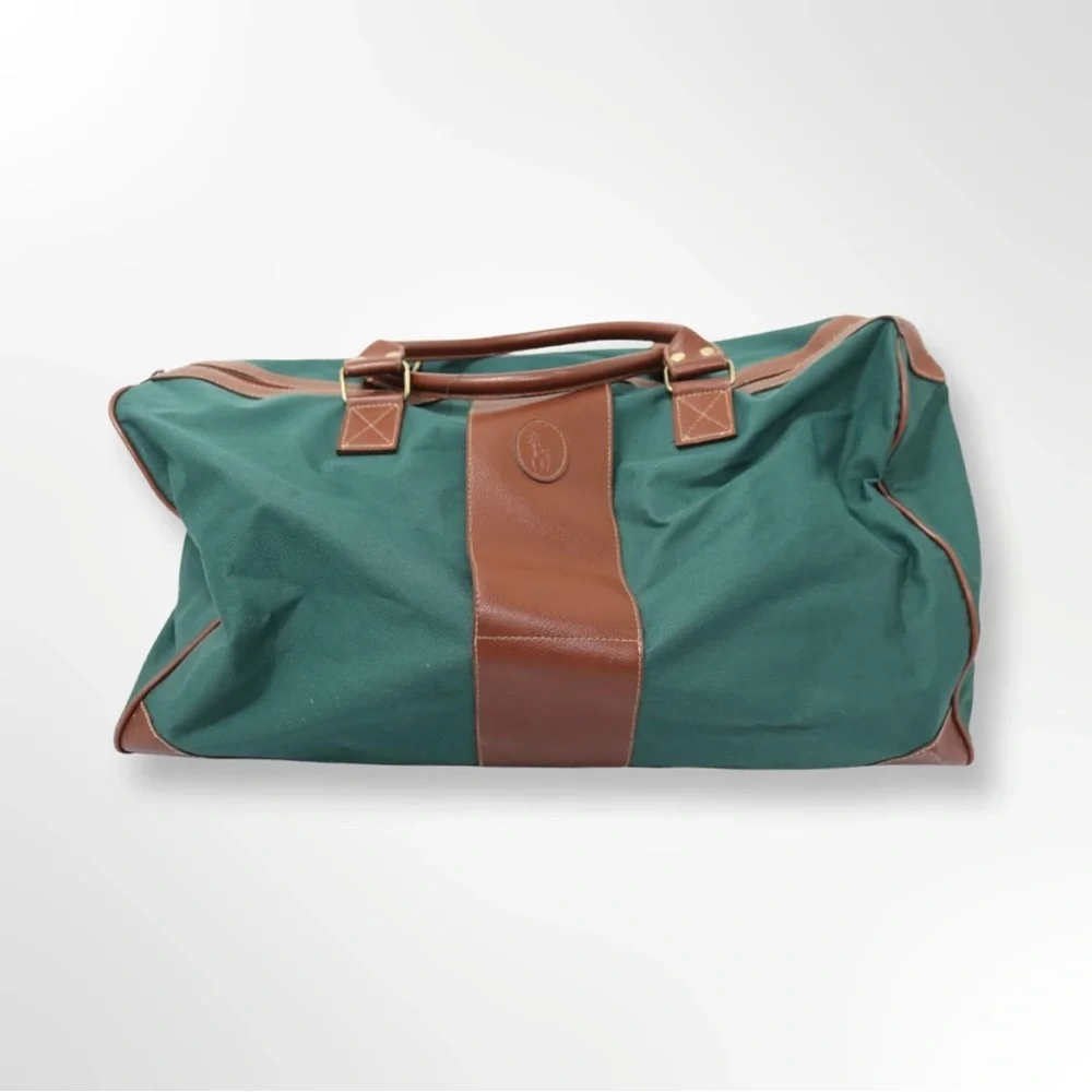 Unisex Pair of Green Ralph Lauren Travel Bags Used
